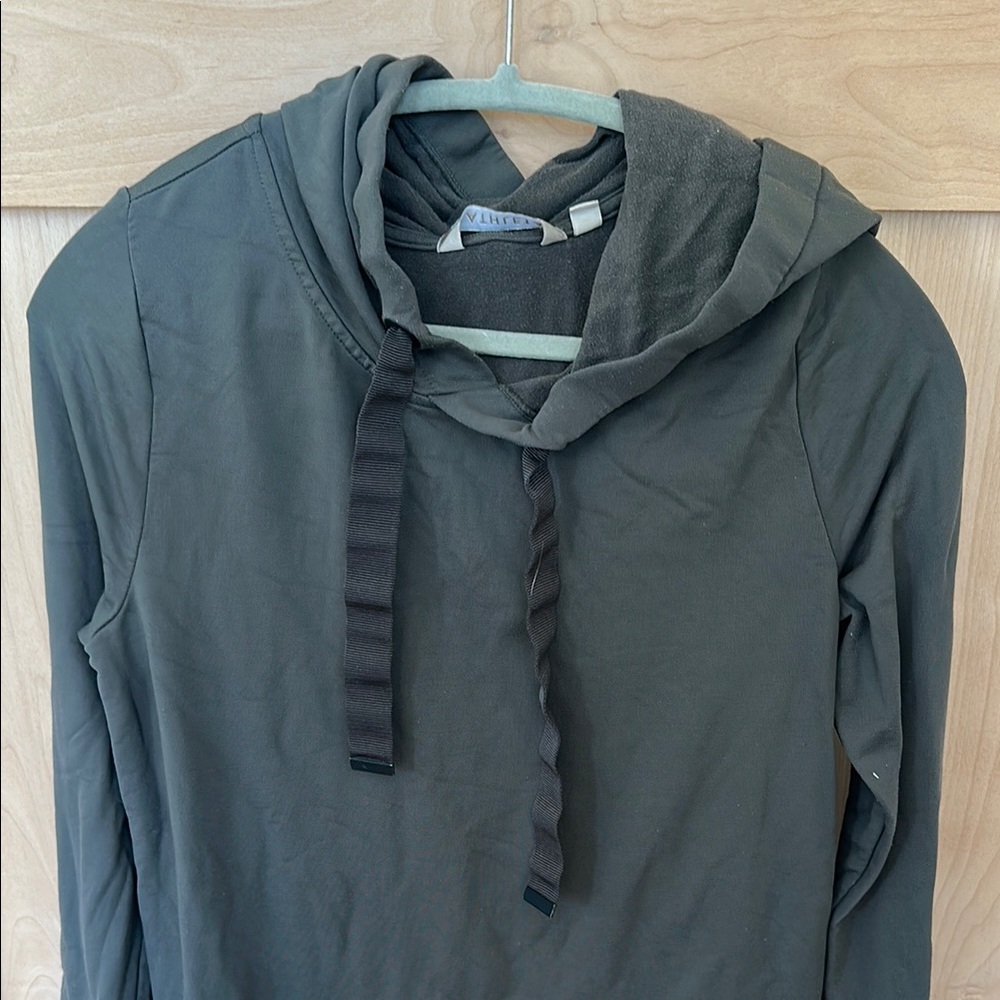 Athleta Olive Green Hoodie Dress